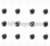 HBX 12882P ONSLAUGHT Parts-Screws Parts-Set Screw(12pcs)-3X3mm Parts-S016,HaiBoXing HBX 12882P ONSLAUGHT RC Car Parts